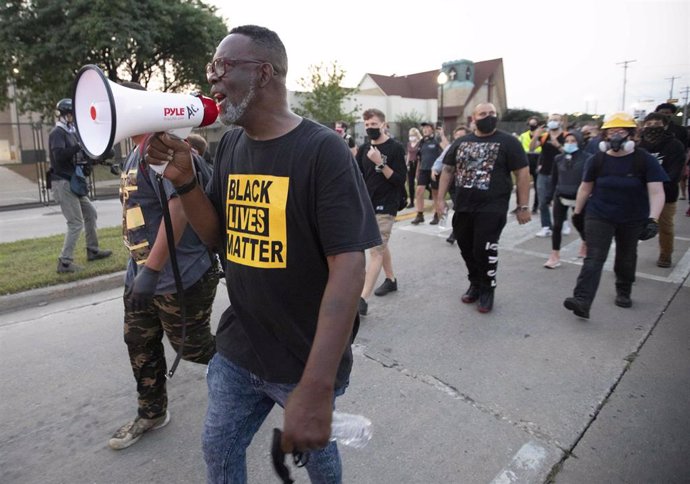 Protestas en Kenosha, Wisconsin, por el caso de violencia poliicla contra el ciudadano afroamericano Jacob Blake a manos de la Policía.