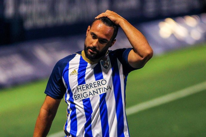 Ivi López en su etapa como jugador de la Ponferradina