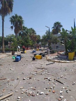 Estado del CETI de Melilla tras los altercados