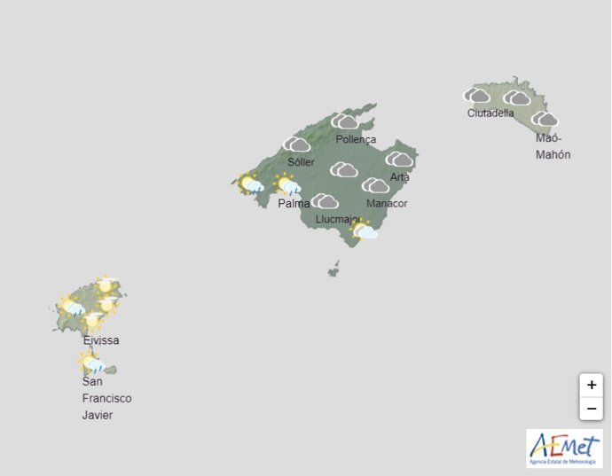 Predicción para hoy sábado 29 de agosto en Baleares.