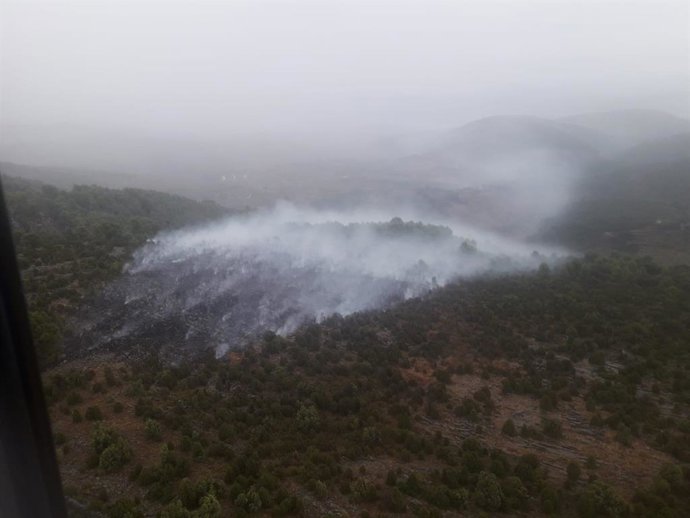 Incendio en Atzeneta del Maestrat