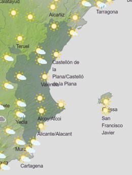 Predicción para la Comunitat Valenciana