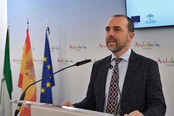 El delegado territorial de Turismo, Regeneración, Justicia y Administración Local de la Junta en Sevilla, Javier Millán, en una imagen de archivo en Fitur