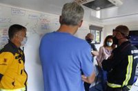 Cladera se desplaza a Banyalbufar y fija la prioridad en recuperar los accesos y las comunicaciones con los municipios