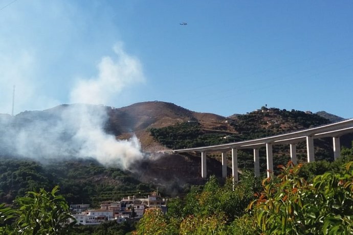 Incendio forestal de Almuñécar.
