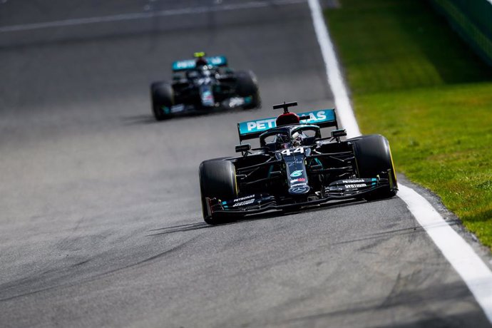 AV.- Fórmula 1/GP Bélgica.- Hamilton lidera el doblete de Mercedes y Sainz ni si