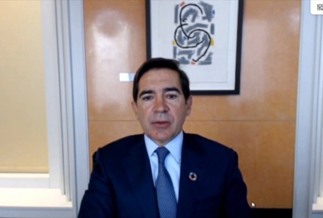 El presidente de BBVA, Carlos Torres, en el curso UIMP-BBVA.