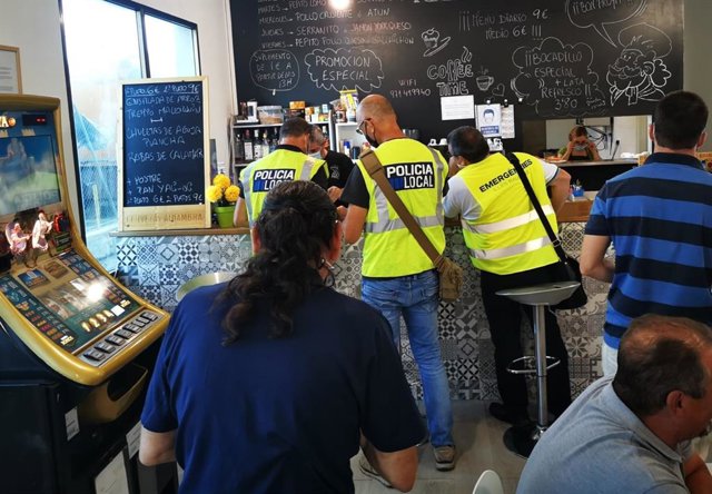 Una de las inspecciones de medidas COVID-19 en Baleares, que esta semana han llegado a polígonos industriales.