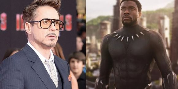 3. El emotivo adiós de Robert Downey Jr. (Iron Man) a Chadwick Boseman (Black Panther)