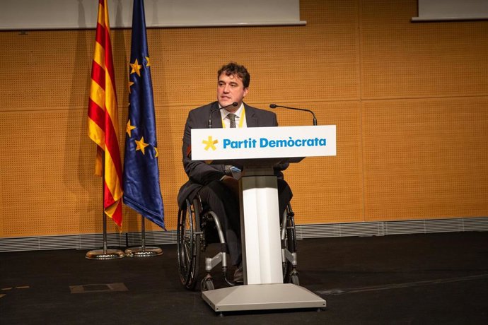 El presidente del PDeCAT, David Bonvehí, en un Consell Nacional del PDeCAT 