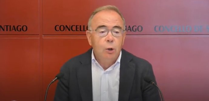 El alcalde compostelano, Xosé Sánchez Bugallo