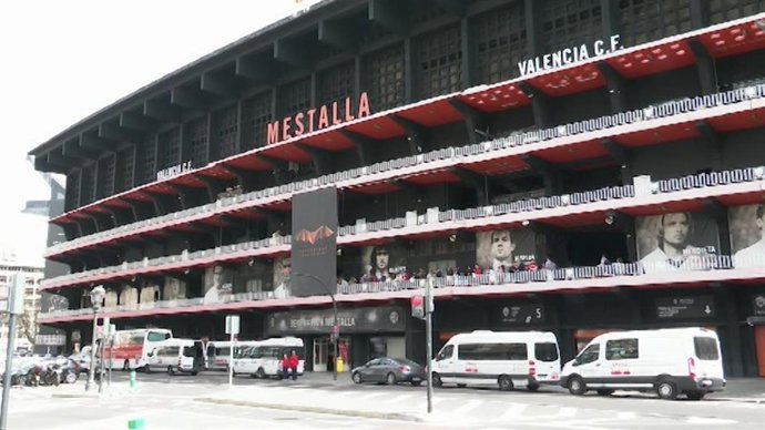 Imagen del Mestalla, actual estadio del Valencia CF. 
