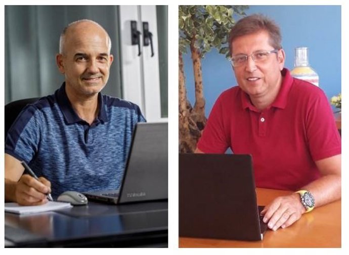 El director de la planta de Ercros en Tortosa (Tarragona), ngel Punzano, y el de la de Cerdanyola del Valls (Barcelona), Ramón Jané.