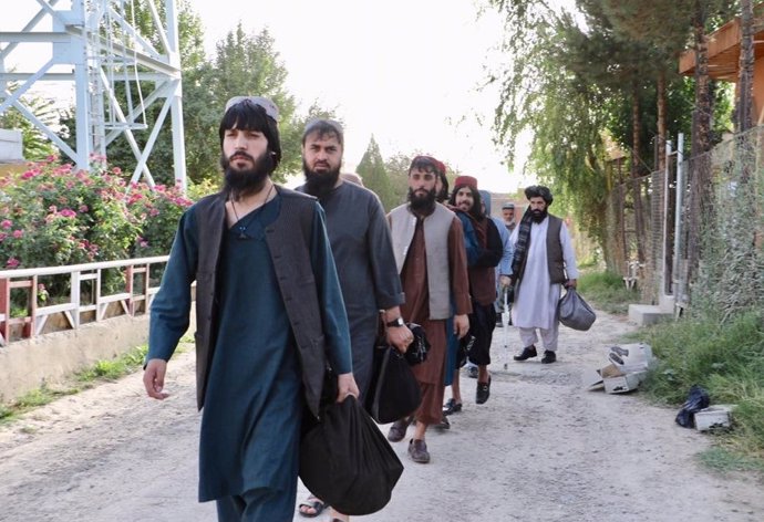Prisioneros talibán liberados como parte de las negociaciones que el grupo armado está llevando a cabo con el Gobierno de Afganistán.