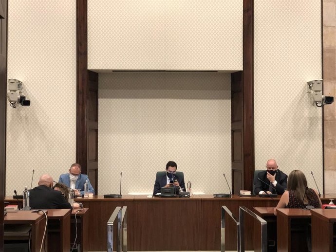 Reunión de la Junta de Portavoces en el Parlament de Catalunya, 1 de septiembre de 2020