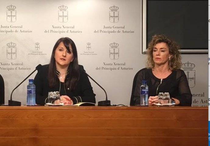 Las diputadas de Ciudadanos en la Junta General Laura Pérez Macho y Susana Fernández