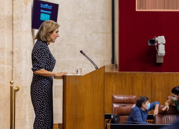 La consejera de Empleo, Rocío Blanco, en una foto de archivo en el Parlamento