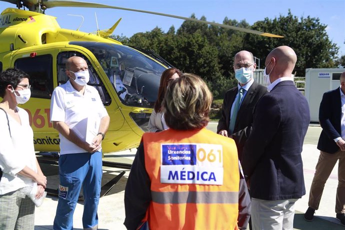 El servicio de helicópteros medicalizados de Galicia cumple 30 años.