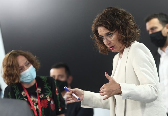 La ministra portaveu i d'Hisenda, María Jesús Montero, a La Moncloa, Madrid (Espanya), 1 de setembre del 2020.