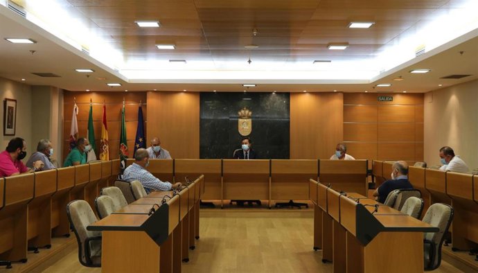 Reunión del alcalde de El Ejido, Francisco Góngora, con los presidentes de las juntas locales