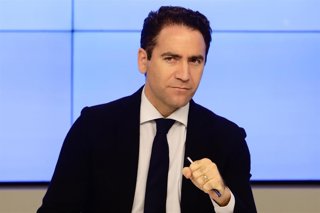 El secretario general del PP, Teodoro García Egea, durante la reunión de la Junta Directiva Nacional del Partido Popular, a 20 de agosto de 2020.