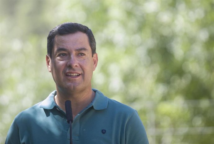El presidente de la Junta de Andalucía, Juanma Moreno 
