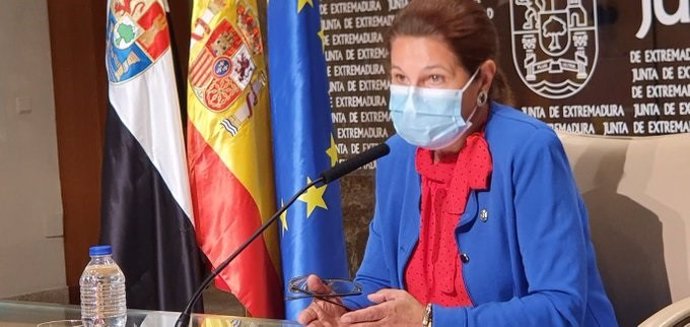 La vicepresidenta primera de la Junta, Pilar Blanco-Morales, en la comparecencia posterior al Consejo de Gobierno.