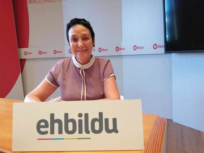 Imagen de la portavoz de EH Bildu Bilbao, Jone Goirizelaia.