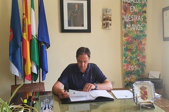 Juan Jiménez, en su despacho