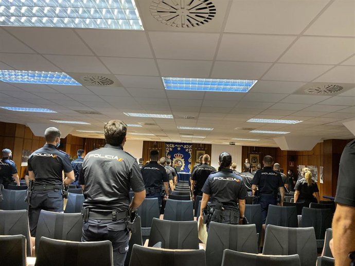 Acto de recepción de los 55 agentes en prácticas