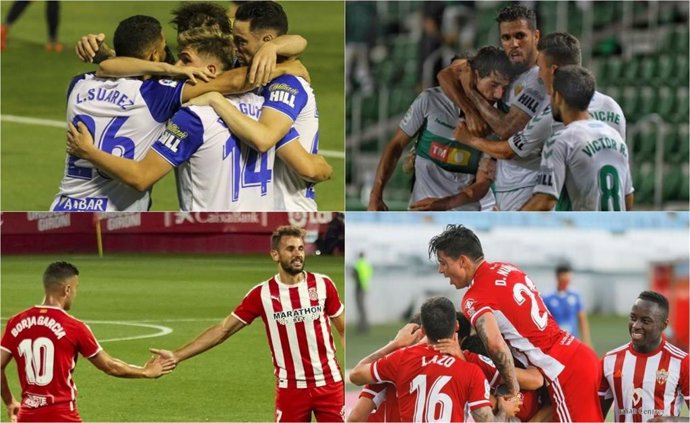 Real Zaragoza, Almería, Girona y Elche disputaron el playoff de ascenso a LaLiga Santander de la temporada 2019-20
