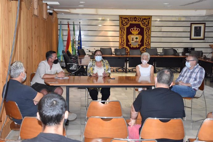 Reunión celebrara en el Ayuntamiento de Punta Umbría y en la que se decidió la suspensión de los carnavales.