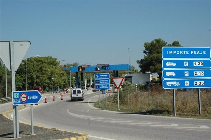 Imagen de archivo de la Autopista AP-4 entre Sevilla y Cádiz. 