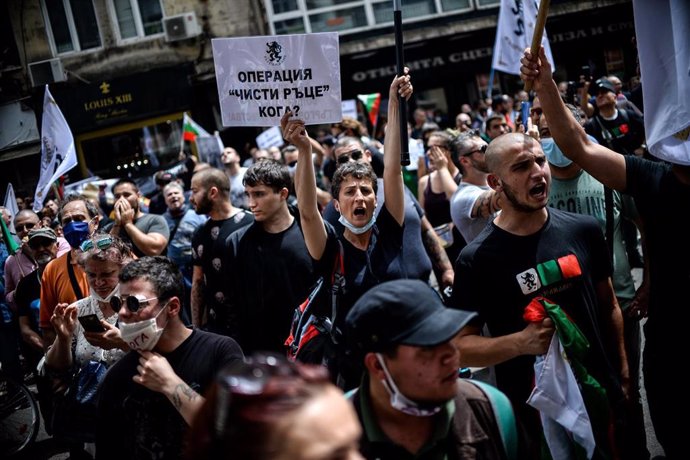 Manifestación convocada en Sofía contra el Gobierno de Bulgaria