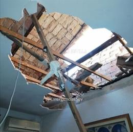 Techo derrumbado en Triana