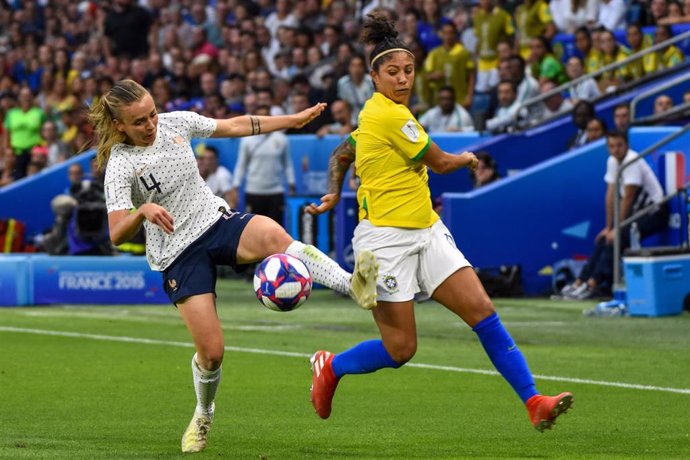 Imagen del partido entre las selecciones de Francia y Brasil de la Copa del Mundo de 2019