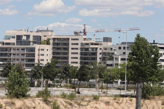Edificio en construcción en Madrid 