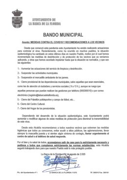 Bando municipal de La Barca de la Florida
