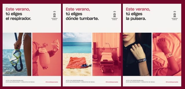 Imágenes de la campaña del Ayuntamiento de Murcia