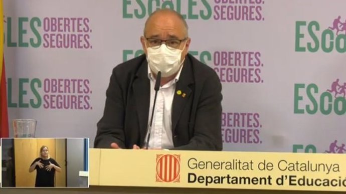 El conseller Josep Bargalló, en l'acte d'inici de curs