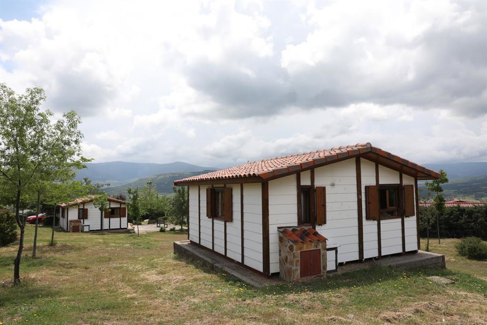 Bungalows del Camping Monte Holiday en Gargantilla del Lozoya 