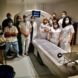 Imagen del nuevo TAC del Hospital Comarcal de Riotinto (Huelva).