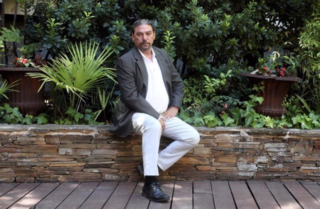 El presidente de la Sociedad General de Autores y Editores (SGAE), el guionista Antonio Onetti, posa tras una entrevista para Europa Press, en Madrid (España), a 3 de septiembre de 2020.