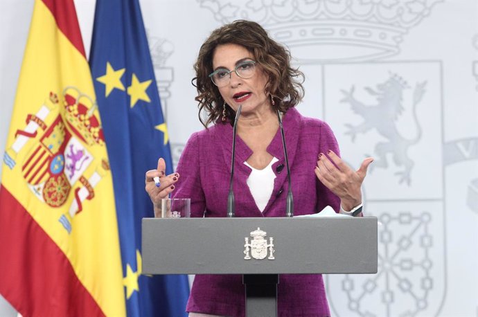 La ministra d'Hisenda, María Jesús Montero. La Moncloa, Madrid (Espanya), 3 de setembre del 2020.