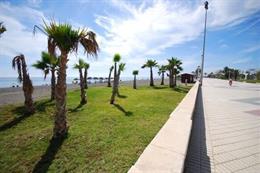 Paseo marítimo de Torre del Mar, en Vélez-Málaga
