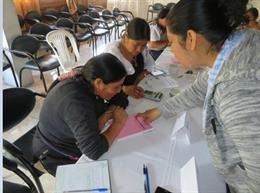 Imágenes del desarrollo del proyecto Fortalecimiento de la sostenibilidad de los grupos de mujeres productoras de alimentos sanos y soberanos en las comunidades rurales del Cantón Cotacachi, de la provincia de Imbabura, en Ecuador.