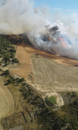 Incendio en el municipio de Sábada.