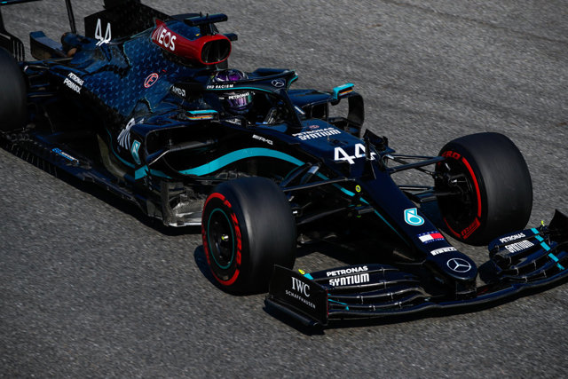 Lewis Hamilton durante los entrenamientos libres del Gran Premio de Italia Photo Florent Gooden / DPPI