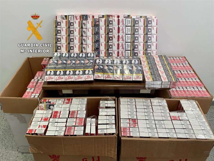 Cajetillas de tabaco aprehendidas