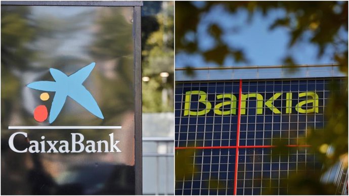 Logotipos de CaixaBank y Bankia